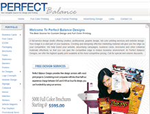 Tablet Screenshot of perfectbalancedesigns.com